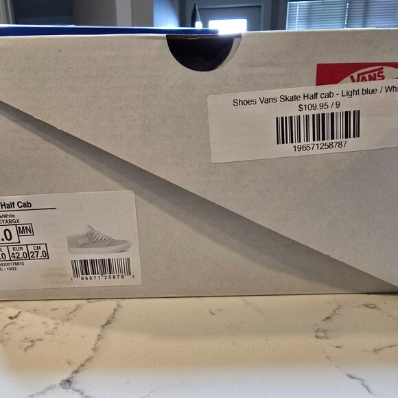 VANS SKATE HALF CAB WAFFLECUP SNEAKERS LIGHT BLUE MENS SIZE 9 SKATEBOARDING NEW - Picture 10 of 10